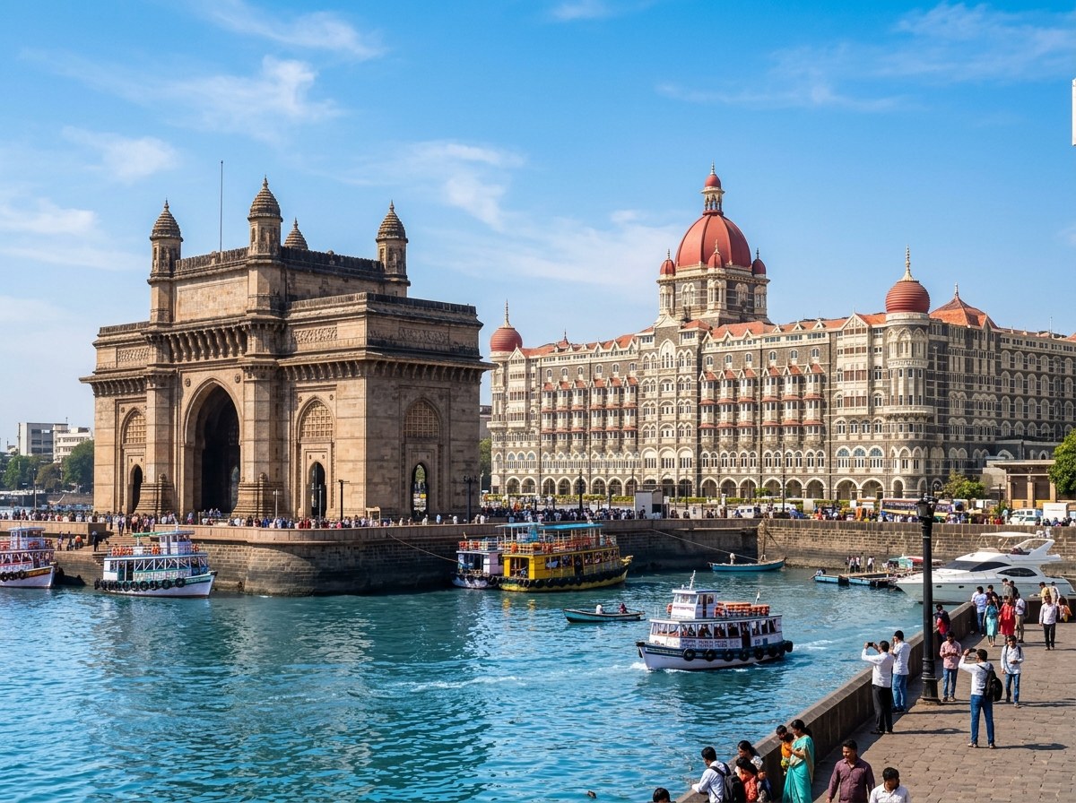 Gateway of India and The Taj Mahal Palace Hotel Mumbai